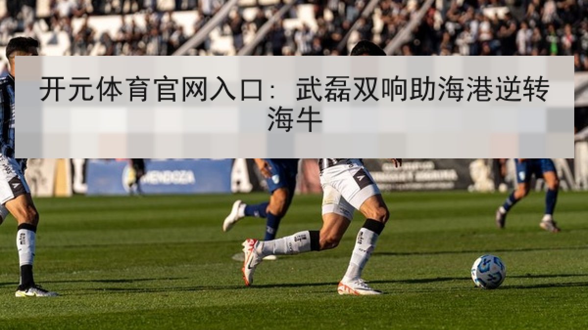 开元体育官网入口: 武磊双响助海港逆转海牛